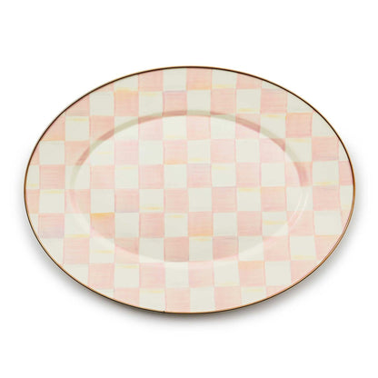 Rosy Check Medium Oval Platter