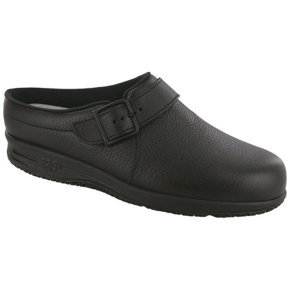 Women's Clog SR Slip Resistant Loafer in Black Wide