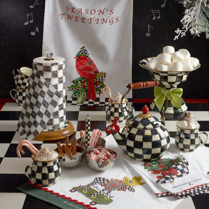 MacKenzie-Childs Courtly Check Whistling Tea Kettle