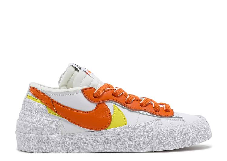 Blazer Low sacai White Magma Orange