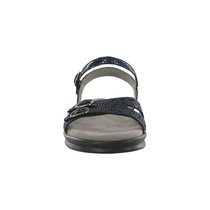 Women's Duo Quarter Strap Sandal in Navy Perla