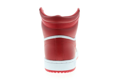 Top Ten HI EF2518 Mens Red Leather High Top Lifestyle Sneakers Shoes