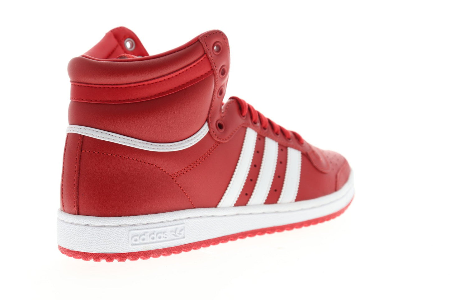 Top Ten HI EF2518 Mens Red Leather High Top Lifestyle Sneakers Shoes