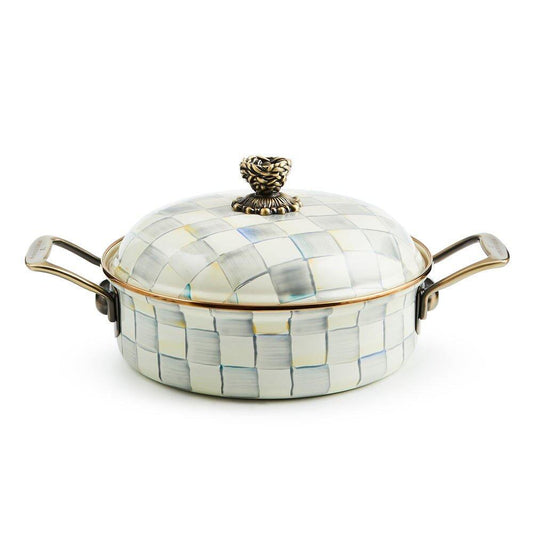MacKenzie-Childs Sterling Check Cookware 3 Qt. Casserole