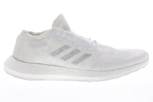 Pureboost Go F35787 Mens White Canvas Low Top Athletic Running Shoes