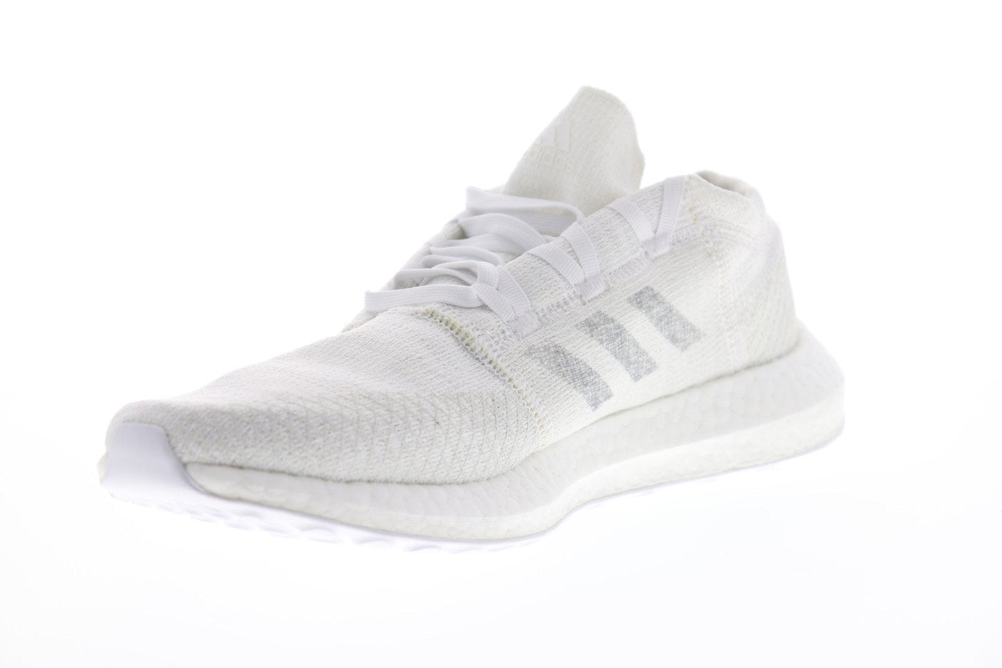 Pureboost Go F35787 Mens White Canvas Low Top Athletic Running Shoes