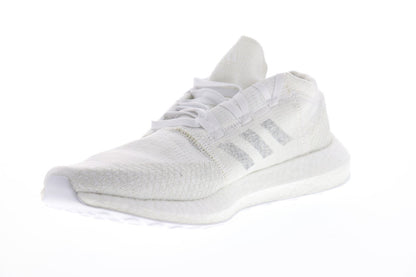 Pureboost Go F35787 Mens White Canvas Low Top Athletic Running Shoes