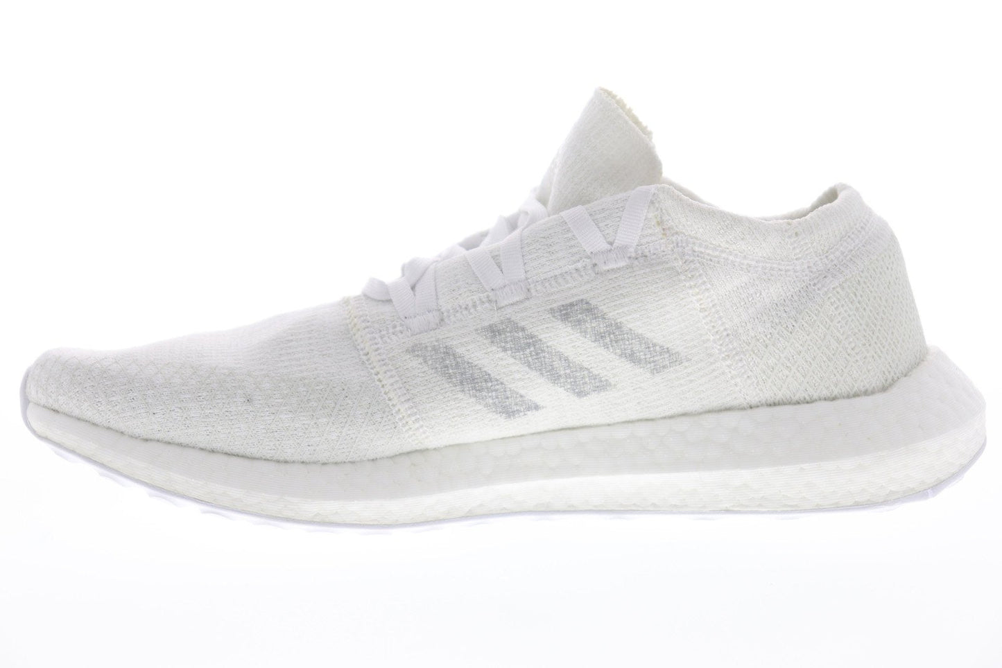 Pureboost Go F35787 Mens White Canvas Low Top Athletic Running Shoes