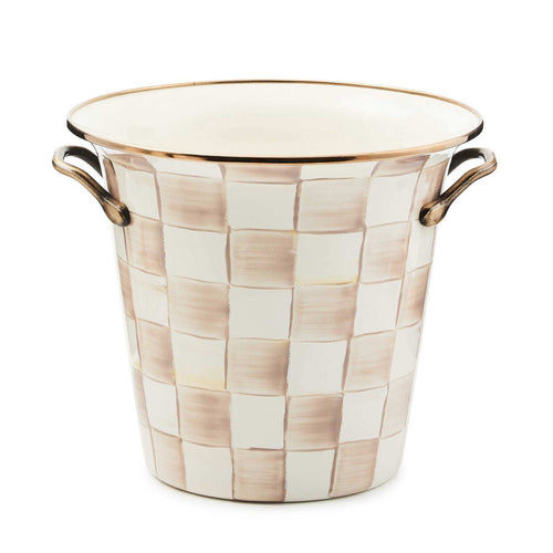 Mocha Check Wine Cooler by MacKenzie-Childs