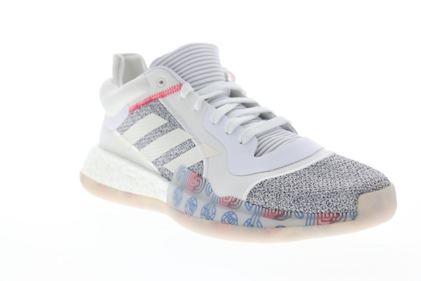 Marquee Boost Low G27745 Mens White Mid Top Athletic Gym Basketball Shoes