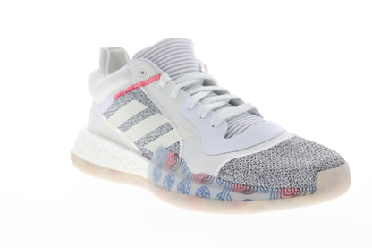 Marquee Boost Low G27745 Mens White Mid Top Athletic Gym Basketball Shoes