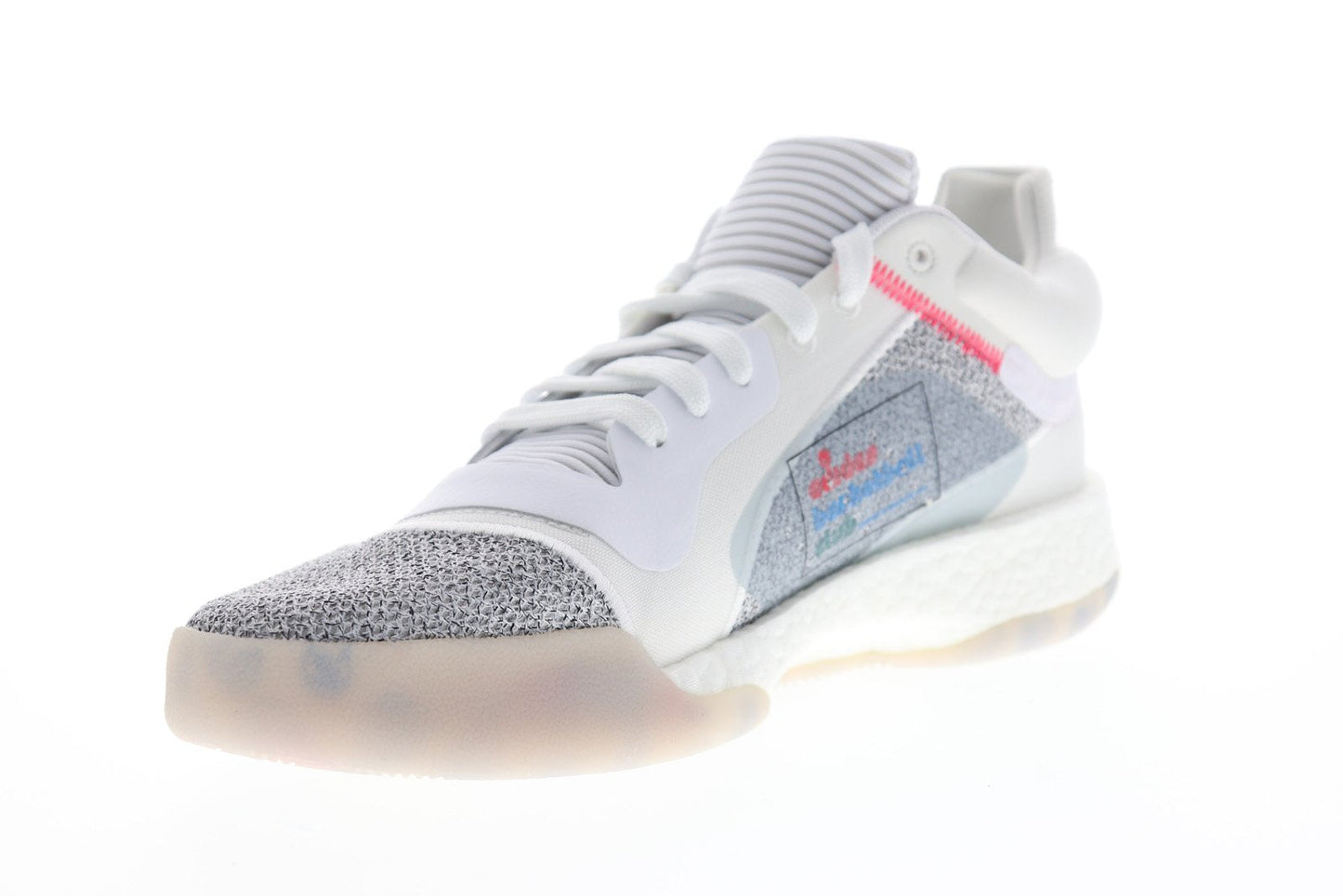 Marquee Boost Low G27745 Mens White Mid Top Athletic Gym Basketball Shoes
