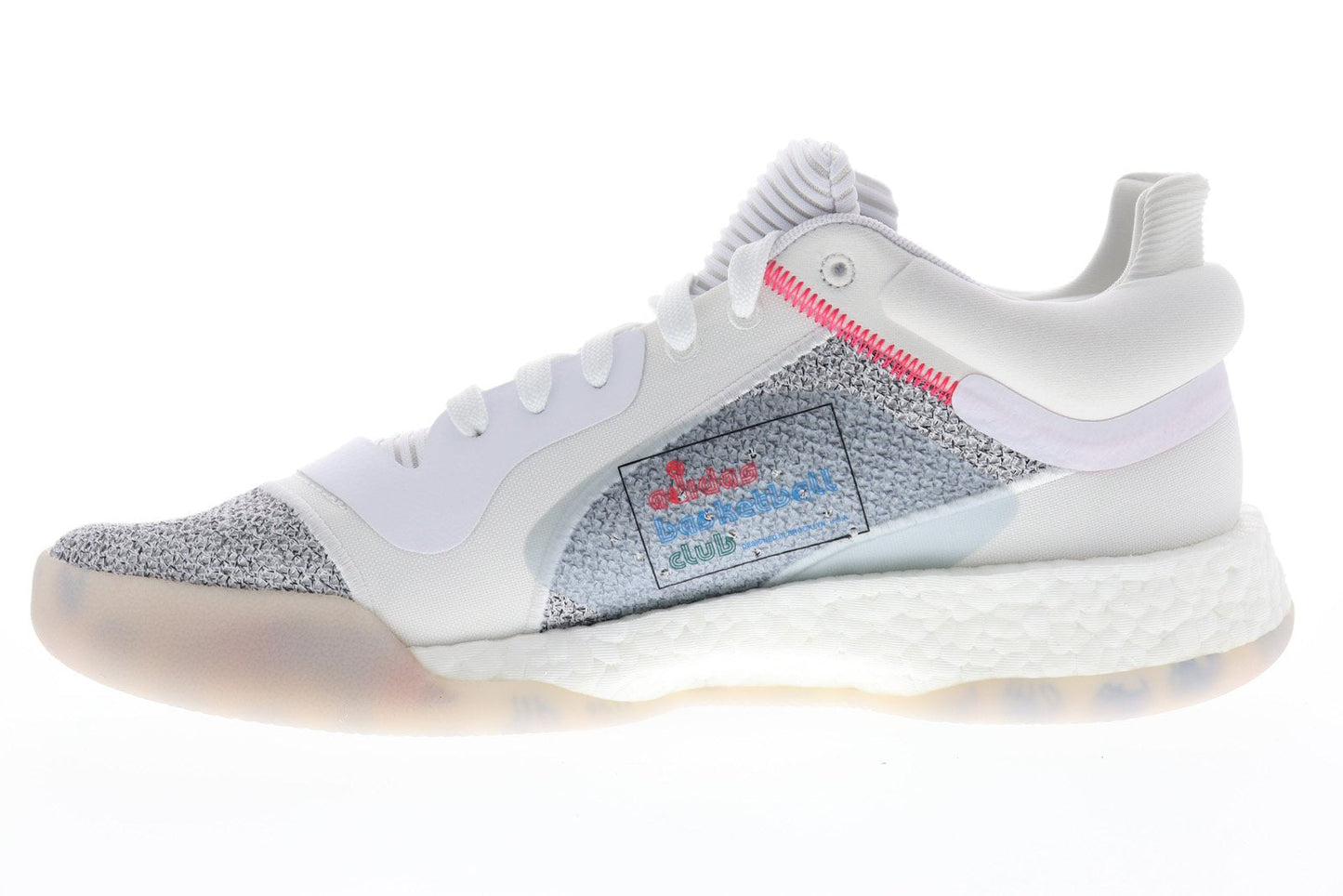 Marquee Boost Low G27745 Mens White Mid Top Athletic Gym Basketball Shoes