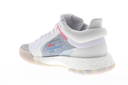Marquee Boost Low G27745 Mens White Mid Top Athletic Gym Basketball Shoes