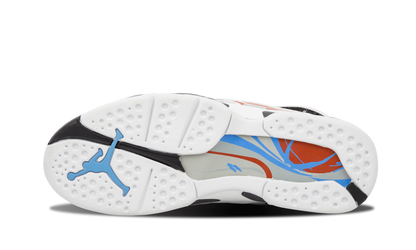 8 Retro LS "WHITE / ANTHRACITE - DARK ORANGE" 317258 104
