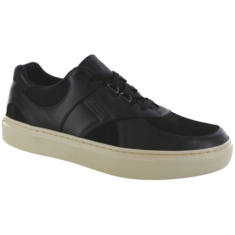 Men's High Street Lace Up Sneaker in Black Ash