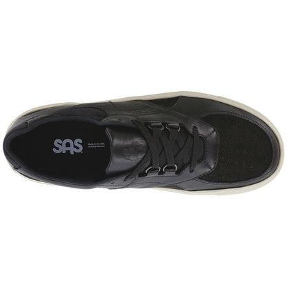 Men's High Street Lace Up Sneaker in Black Ash