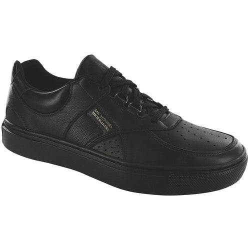 Men's High Street Lace Up Sneaker in Matte Black