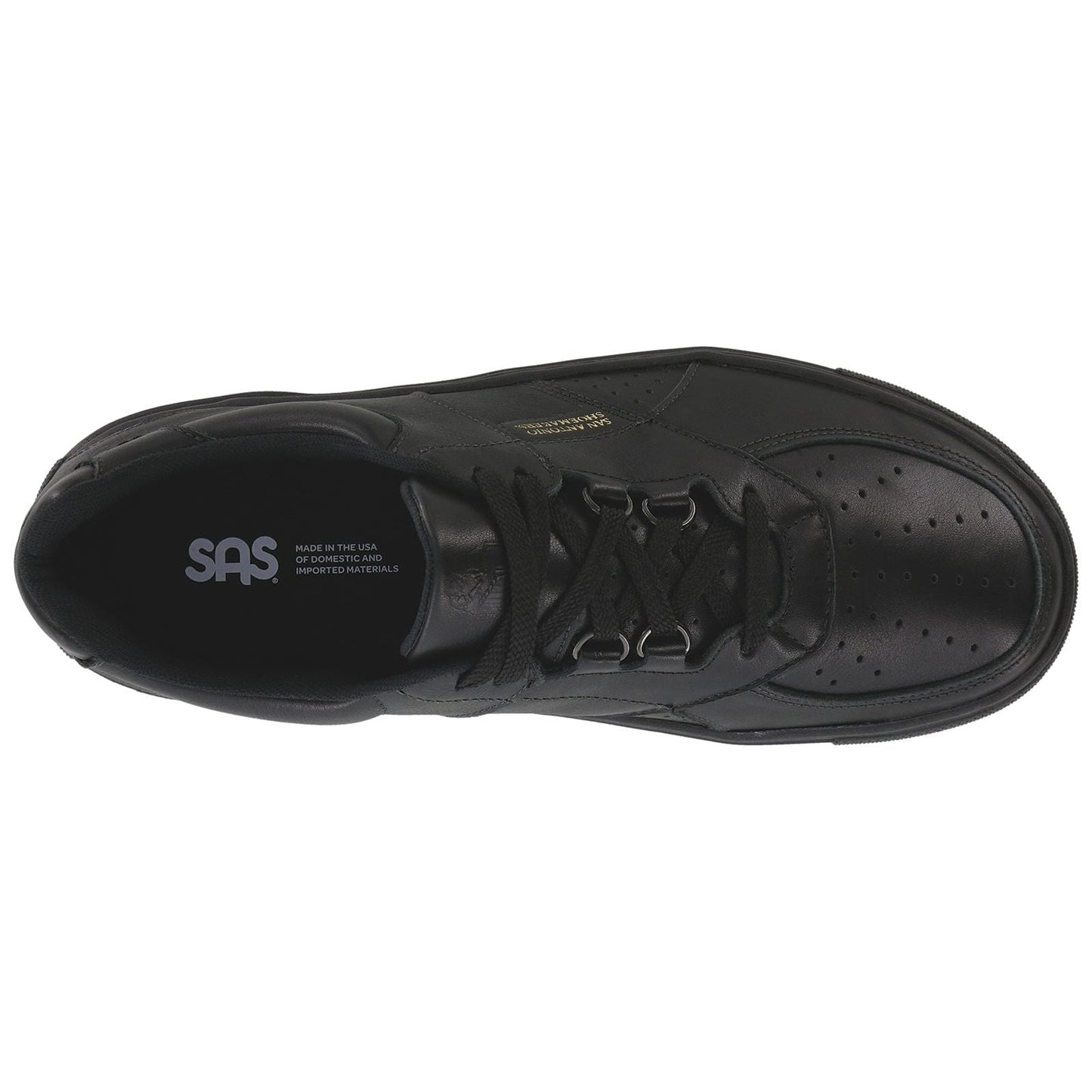Men's High Street Lace Up Sneaker in Matte Black