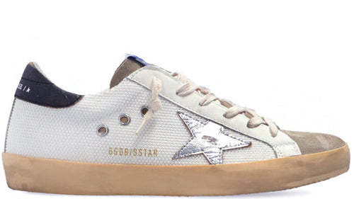 Golden Goose Super Star White Taupe Silver (Women’s)