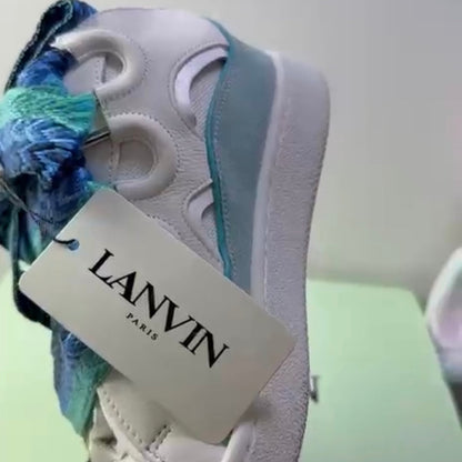 Curb Sneaker White Blue