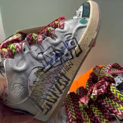 Curb Sneaker Graffiti