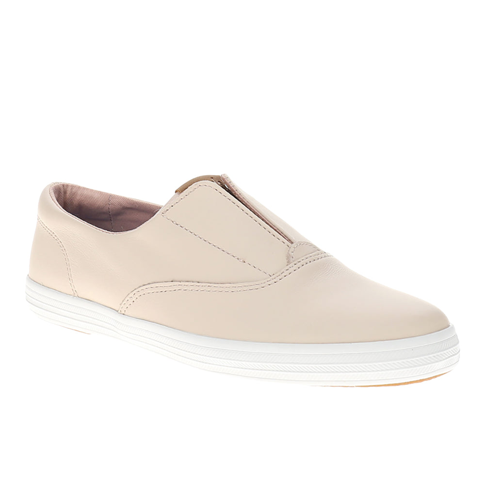 Champion Round Toe Leather Slip On Sneakers