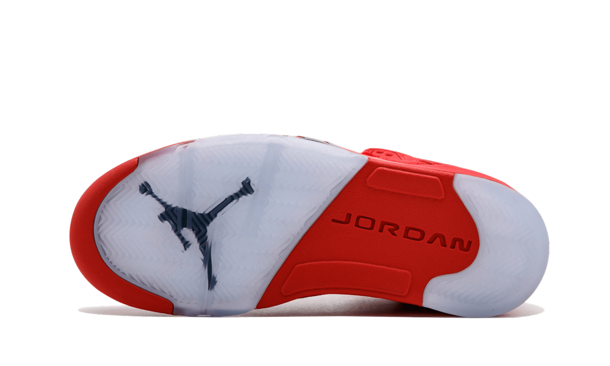 5 Retro "Red Suede" 136027 602