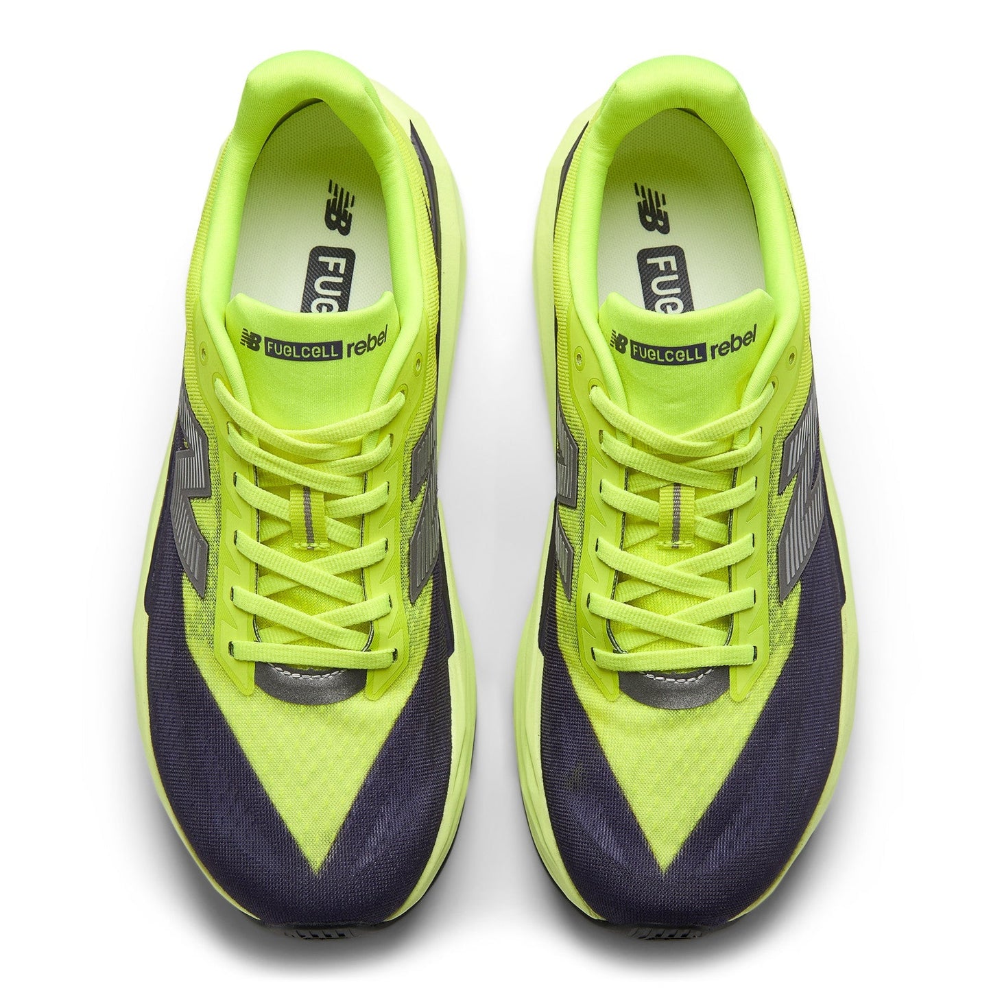 Men's FuelCell Rebel v5 in Alkaline Green with Boysenberry and Dark Silver Metallic