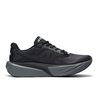 Men's FuelCell Rebel v5 in Black with Castlerock and Silver Metallic