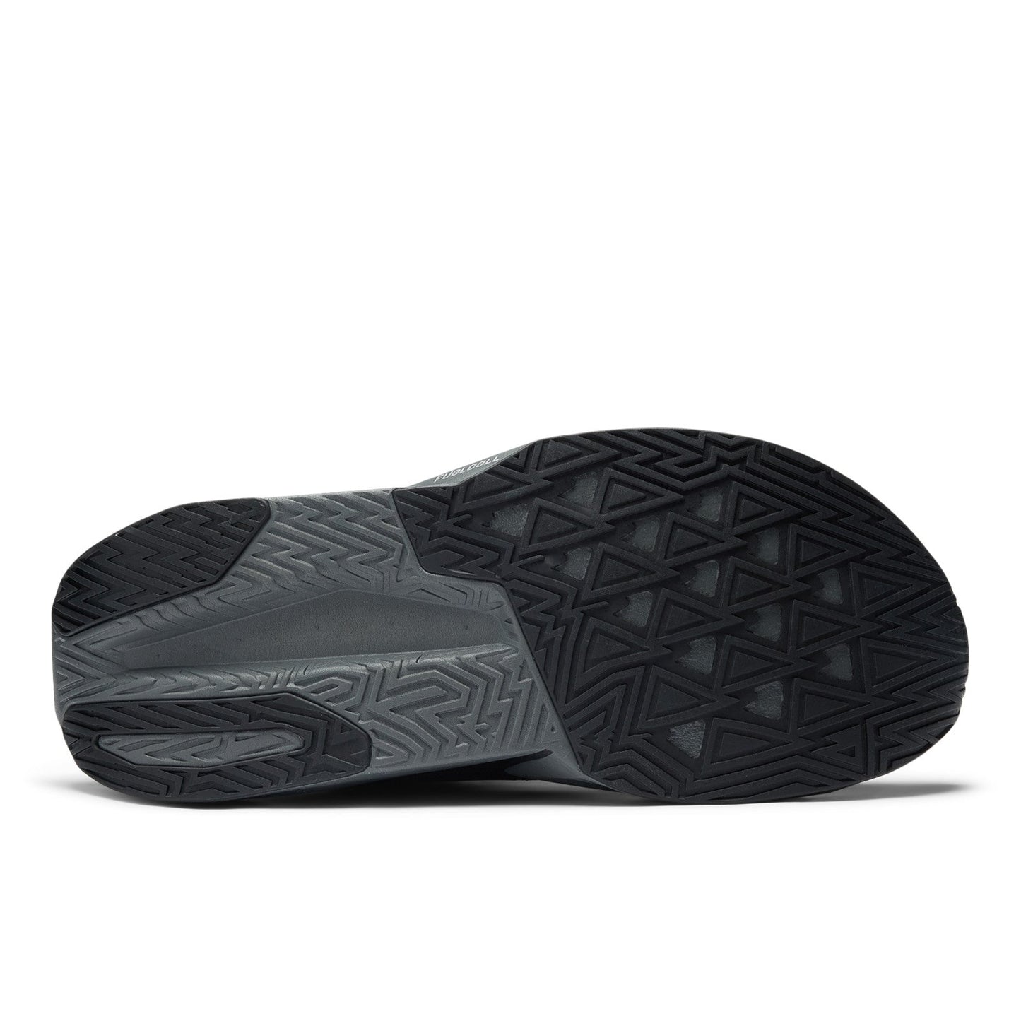 Men's FuelCell Rebel v5 in Black with Castlerock and Silver Metallic