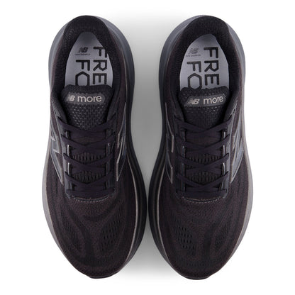 Men's Fresh Foam X More v6 in Black with Castlerock and Black Metallic