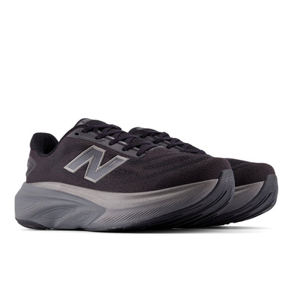 Men's Fresh Foam X More v6 in Black with Castlerock and Black Metallic