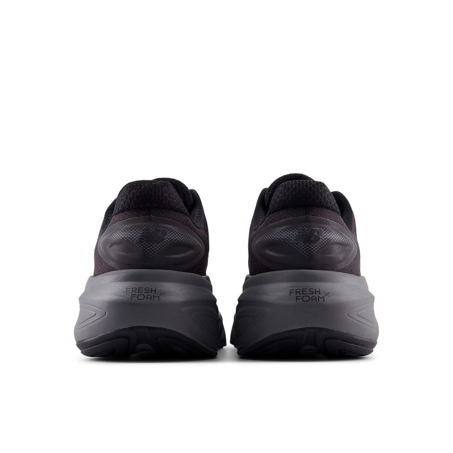 Men's Fresh Foam X More v6 in Black with Castlerock and Black Metallic