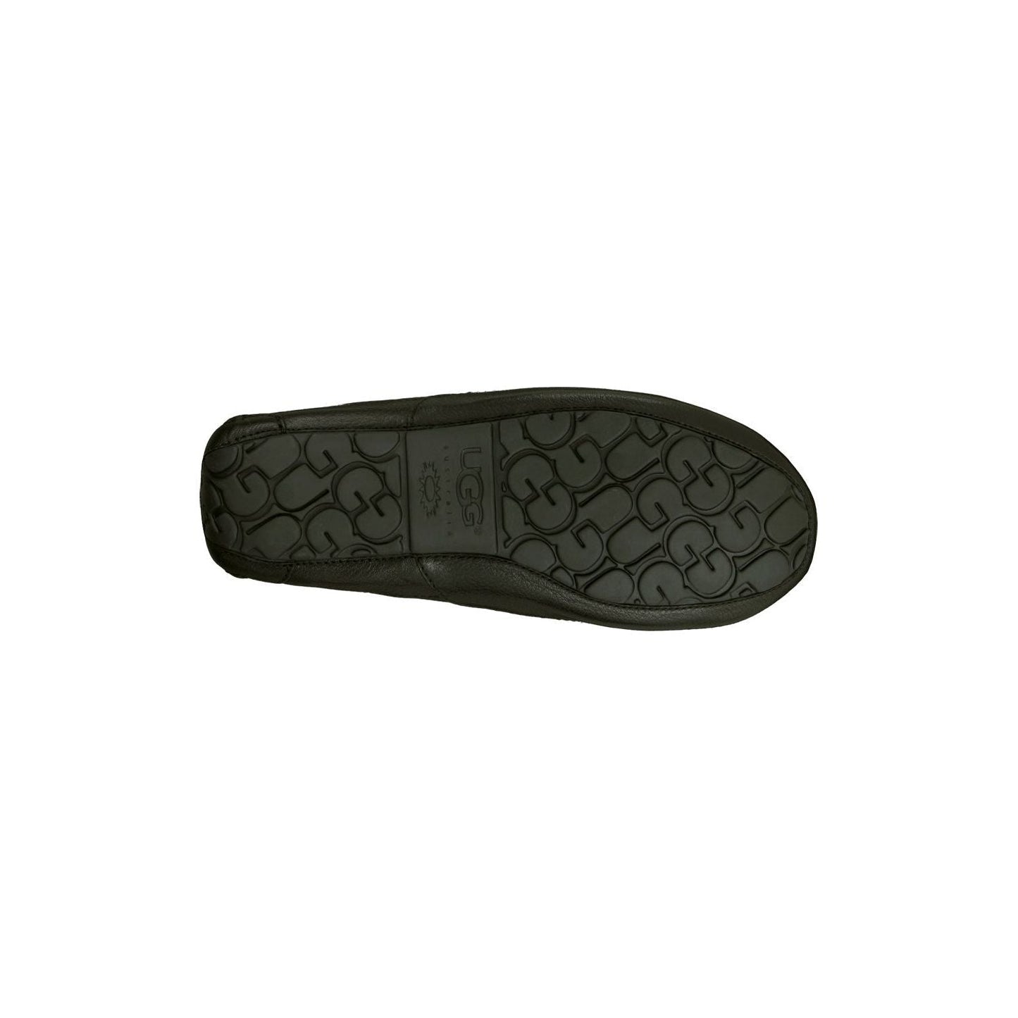 Men's Ascot Leather Slipper in Black