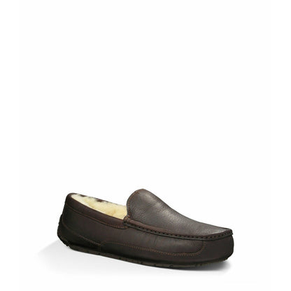 Men's Ascot Leather Slipper in China Tea
