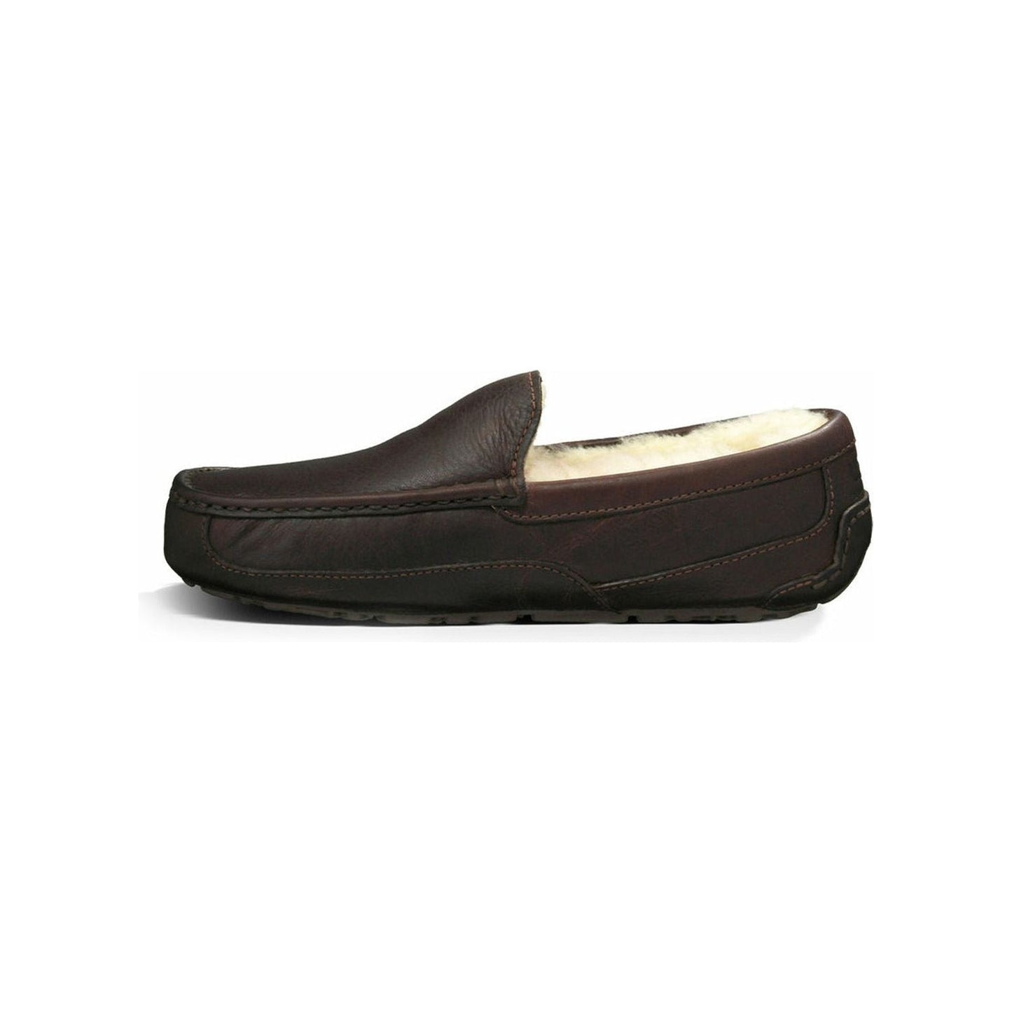 Men's Ascot Leather Slipper in China Tea
