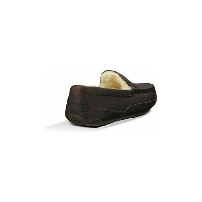 Men's Ascot Leather Slipper in China Tea