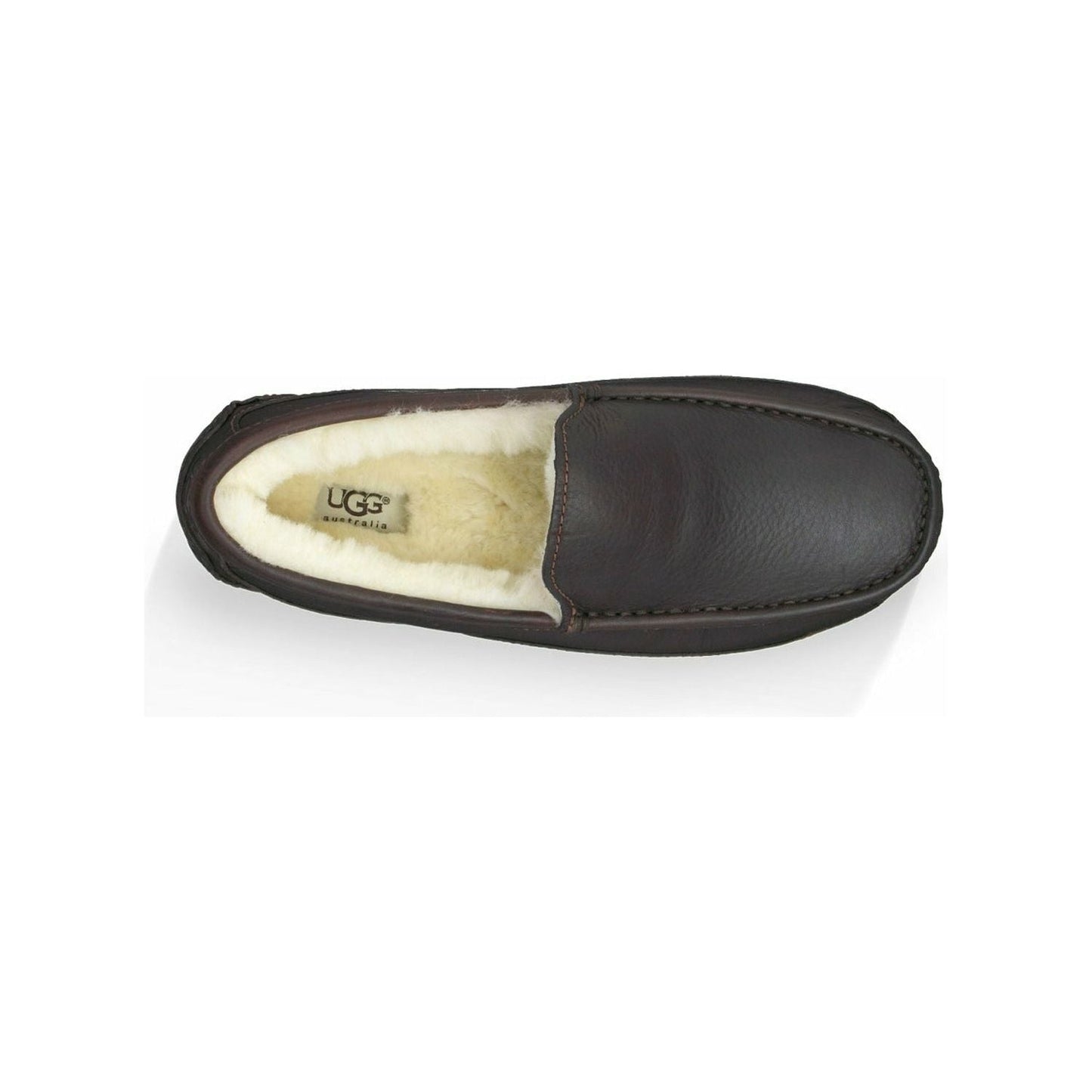 Men's Ascot Leather Slipper in China Tea