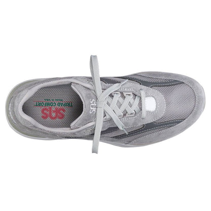 Men's Journey Mesh Lace Up Sneaker in Gray