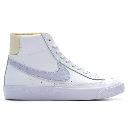 Blazer Mid '77 (GS) - White/Oxygen Purple/Coconut Milk
