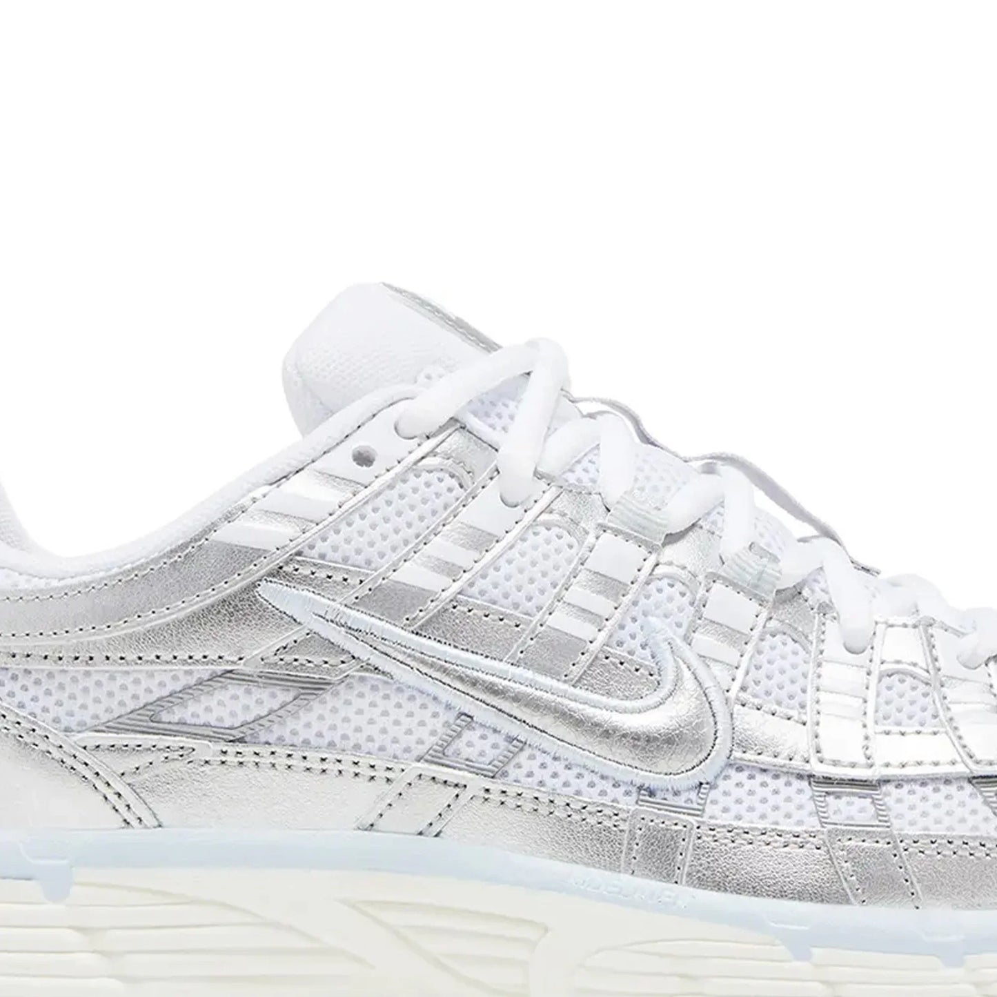 Nike P-6000 'White Blue Tint Sail Metallic Silver' Women's (2025)