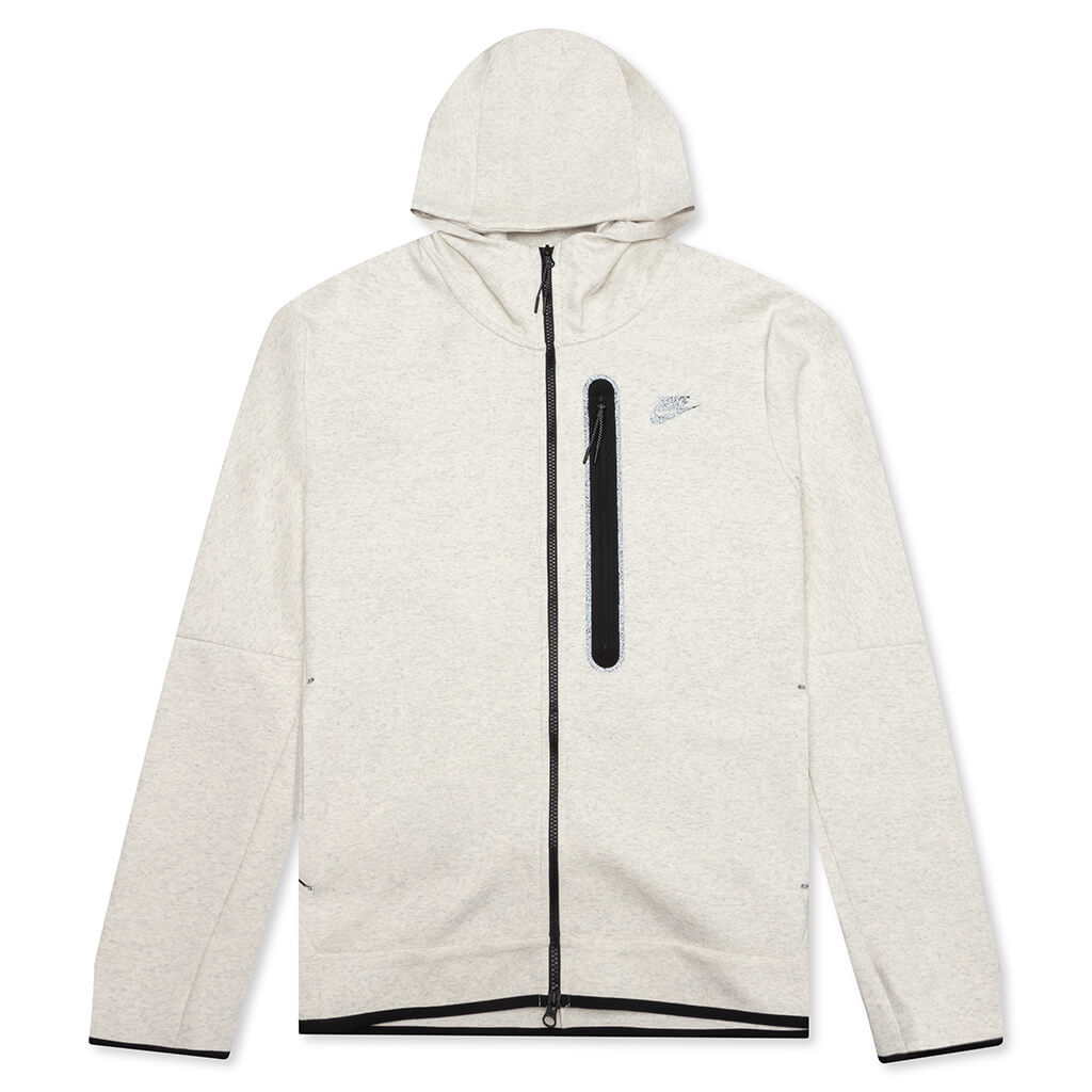 Sportswear Tech Fleece Full - Zip Hoodie - White/Heather