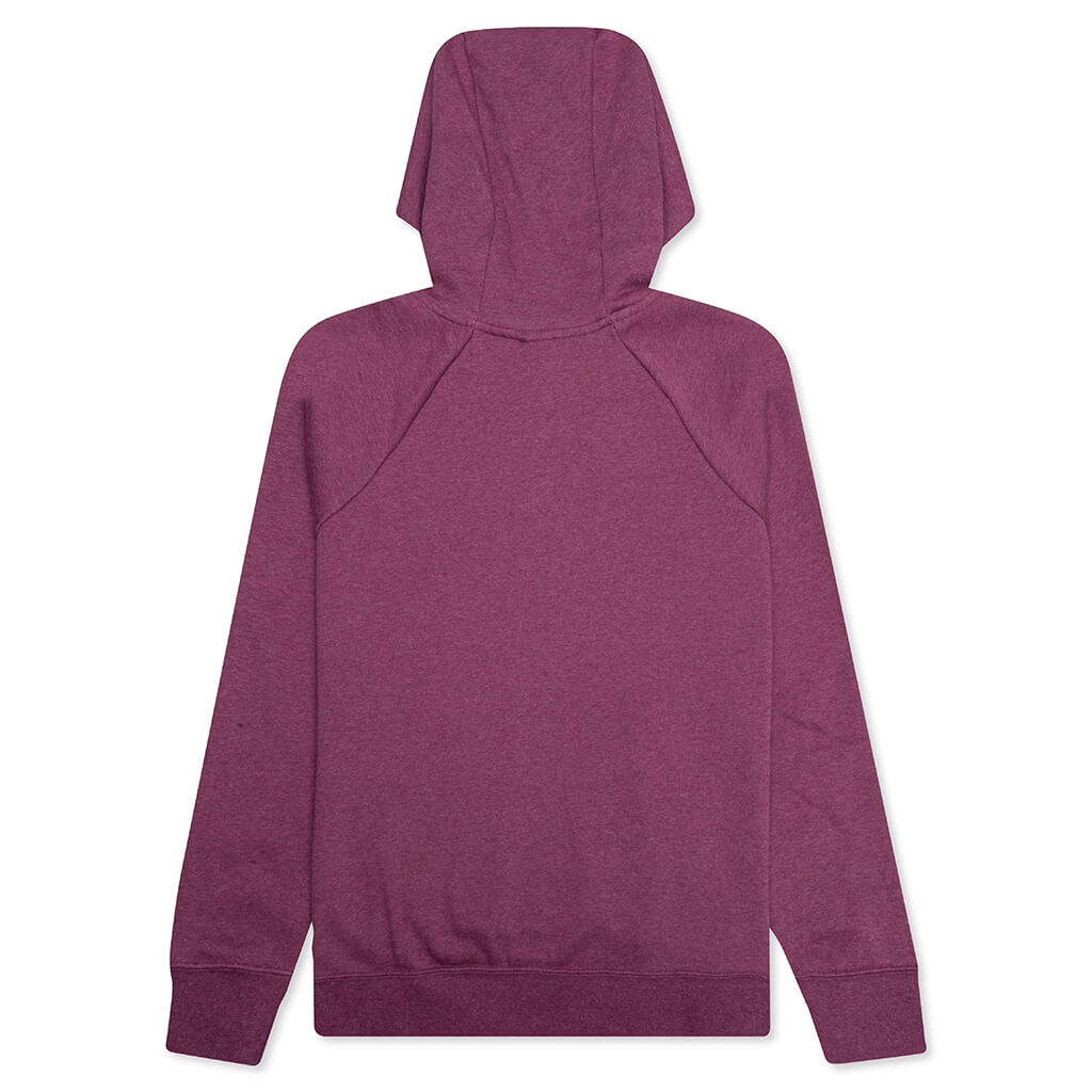 Sportswear Women’s Essential Fleece Pullover Hoodie - Sangria/White