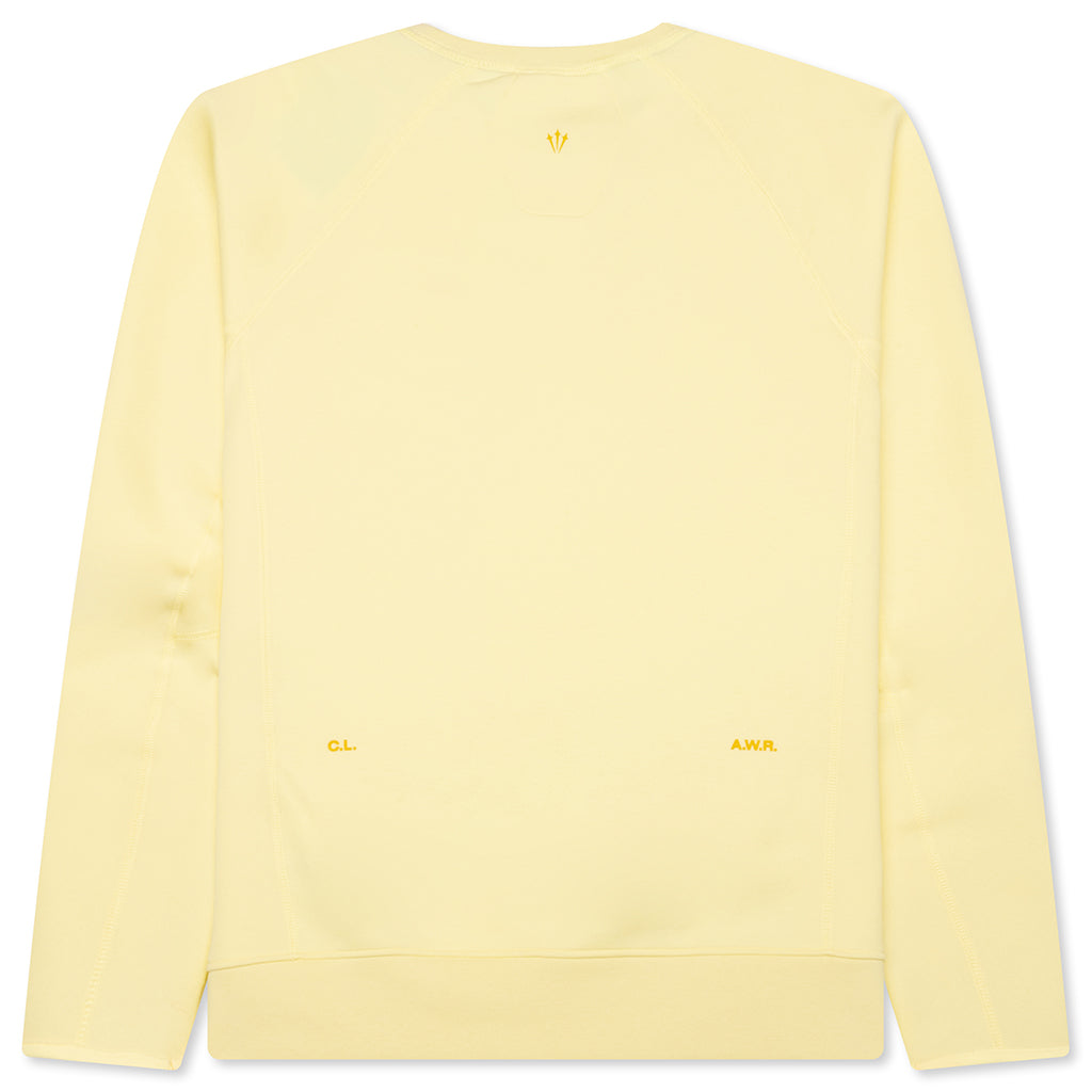 NOCTA Tech Fleece Crew - Citron Tint/Vivid Sulfur