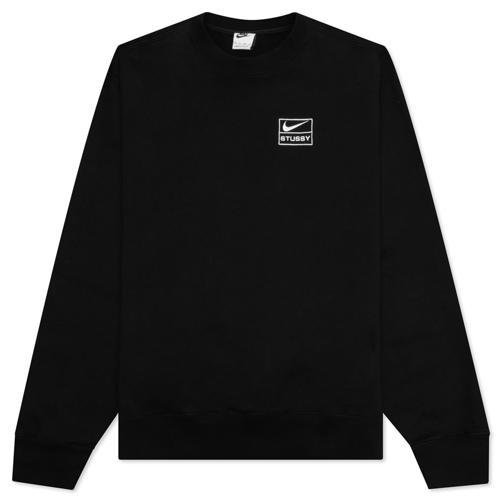 Washed Fleece Crew Neck - Black/Black/Sail
