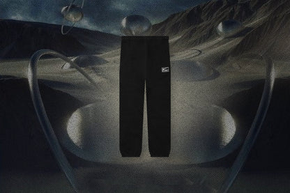 Washed Fleece Pant - Black/Sail