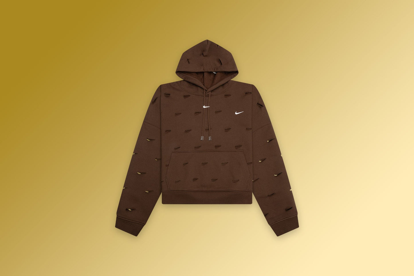 Jacquemus NRG HE Swoosh Hoodie - Cacao Wow
