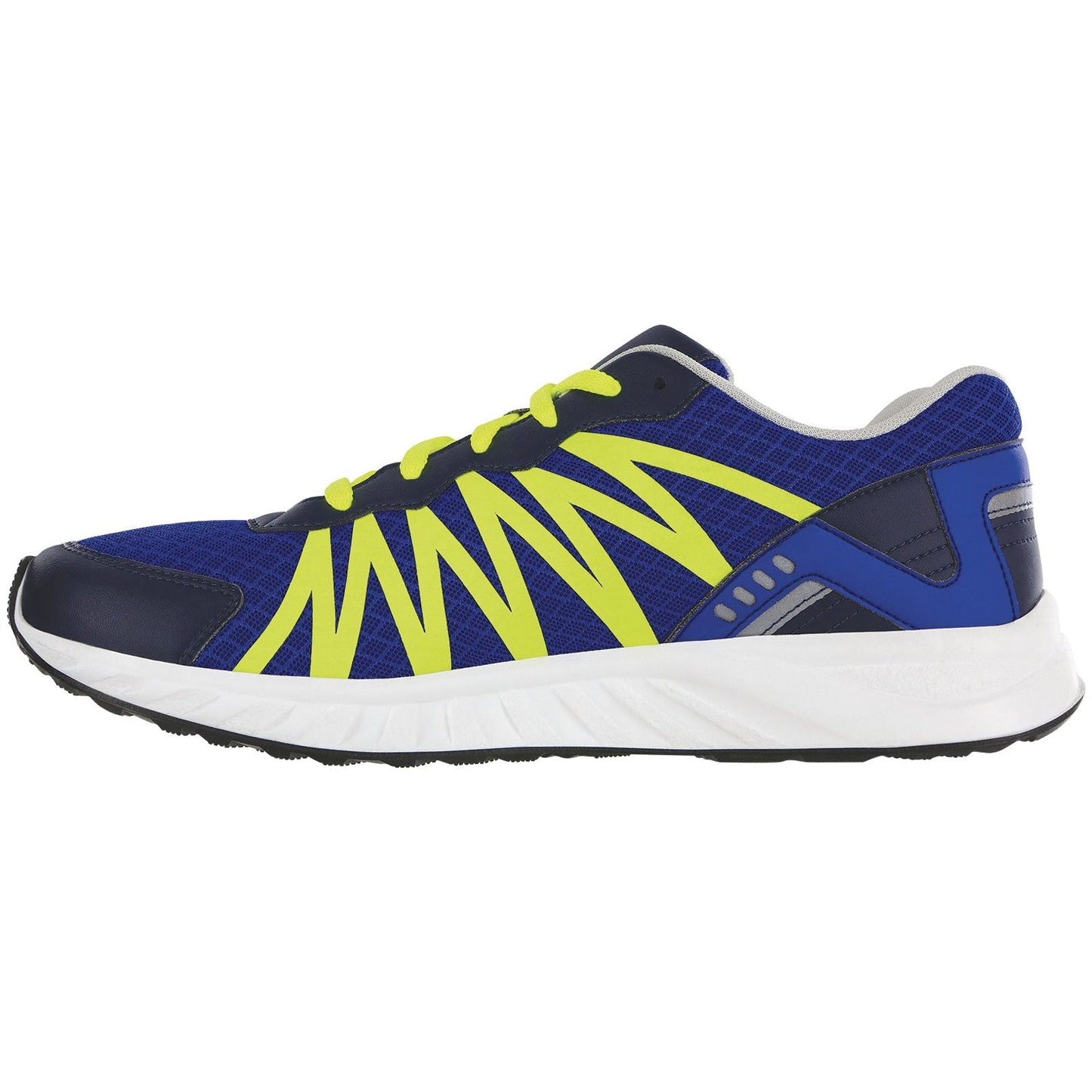 Men's Pursuit Lace Up Sneaker in Blue / Neon Yellow