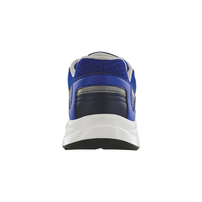 Men's Pursuit Lace Up Sneaker in Blue / Neon Yellow
